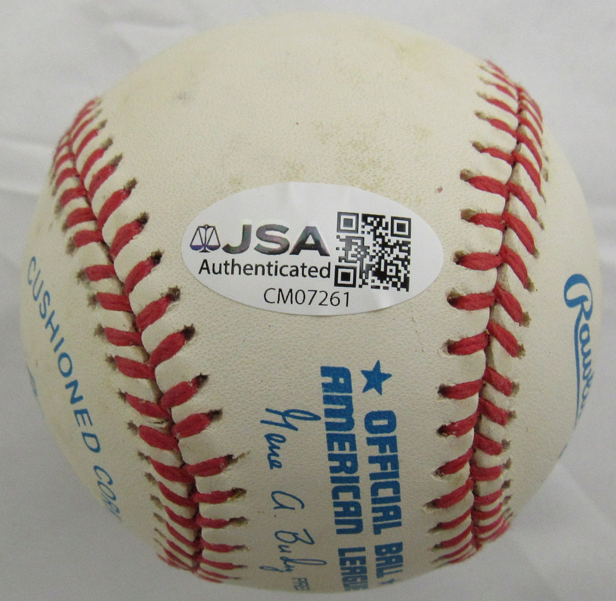 Frank Crosetti Signed Auto Rawlings Baseball JSA CM07261 w/Inscription