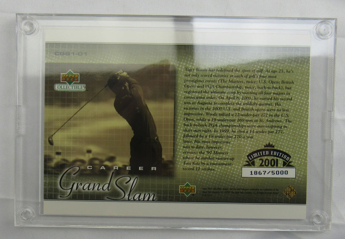 2001 Tiger Woods Card Upper Deck 1867/5000