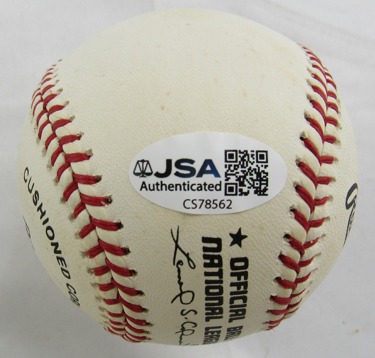 Warren Spahn Signed Rawlings Baseball JSA CS78562