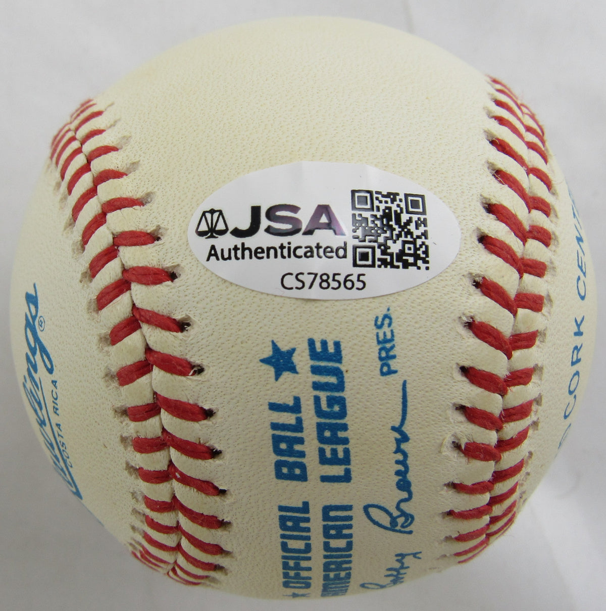 Whitey Ford Signed Rawlings Baseball JSA CS78565