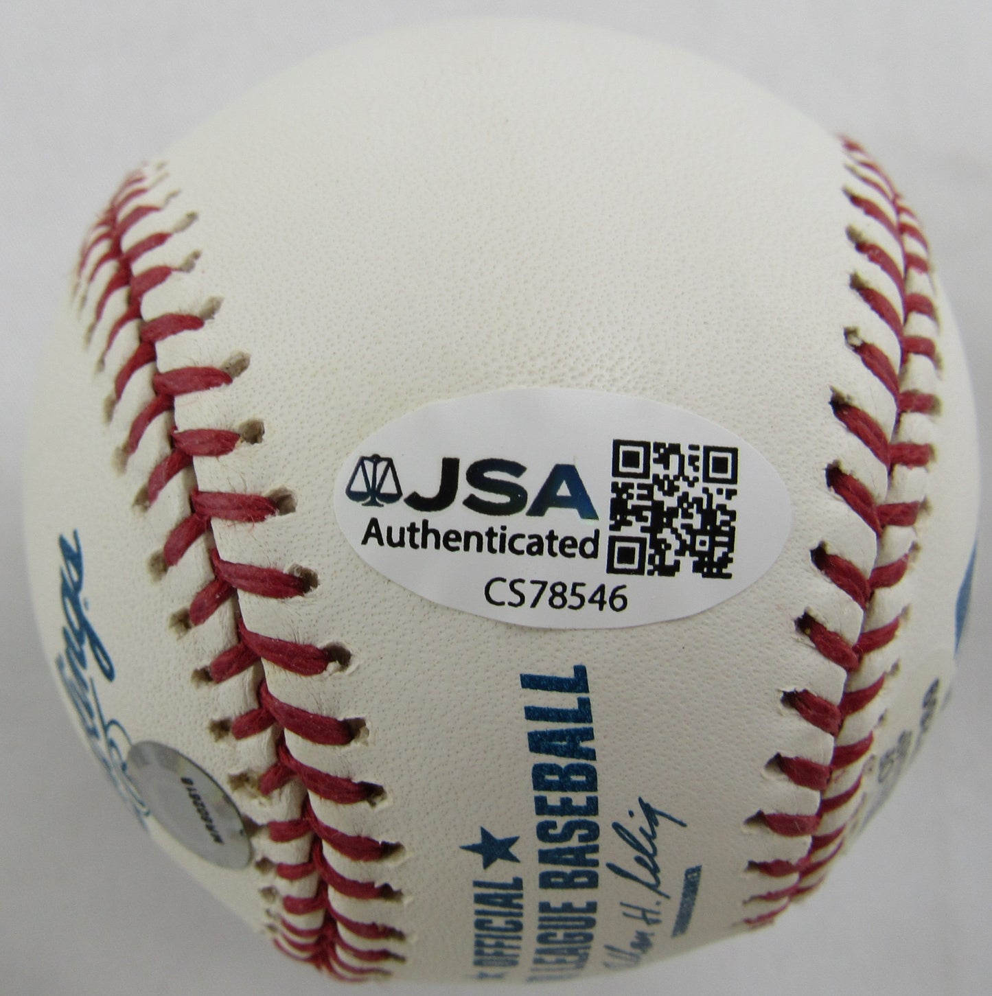 Vida Blue 71cy Signed Rawlings Baseball JSA CS78546