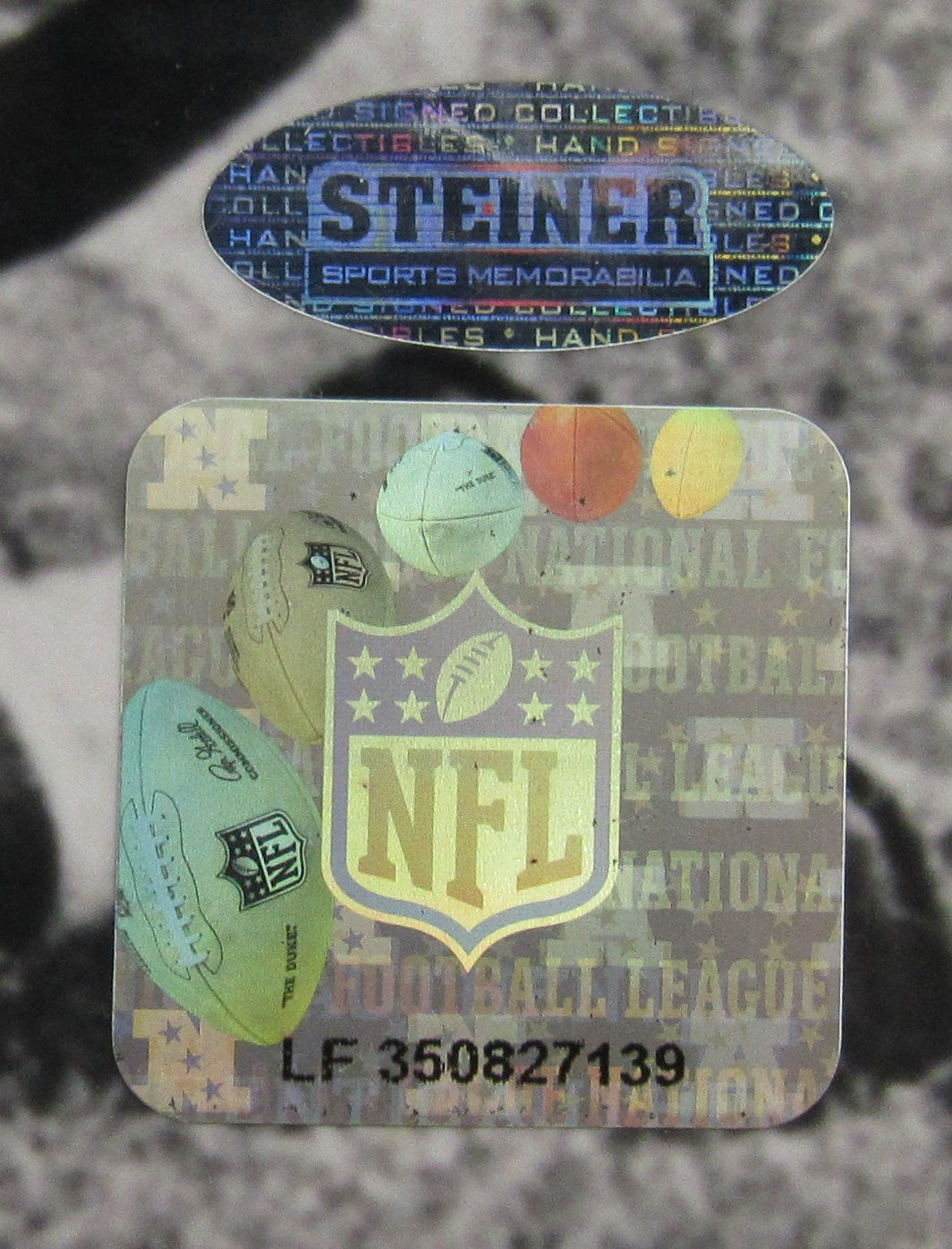 YA Tittle Signed Auto 8x10 Photo Steiner Hologram