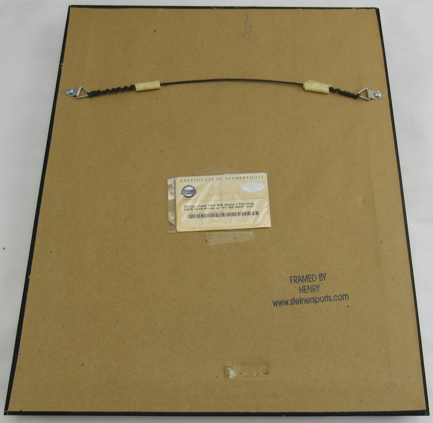 Whitey Ford Signed Framed 8x10 Photo Steiner Hologram