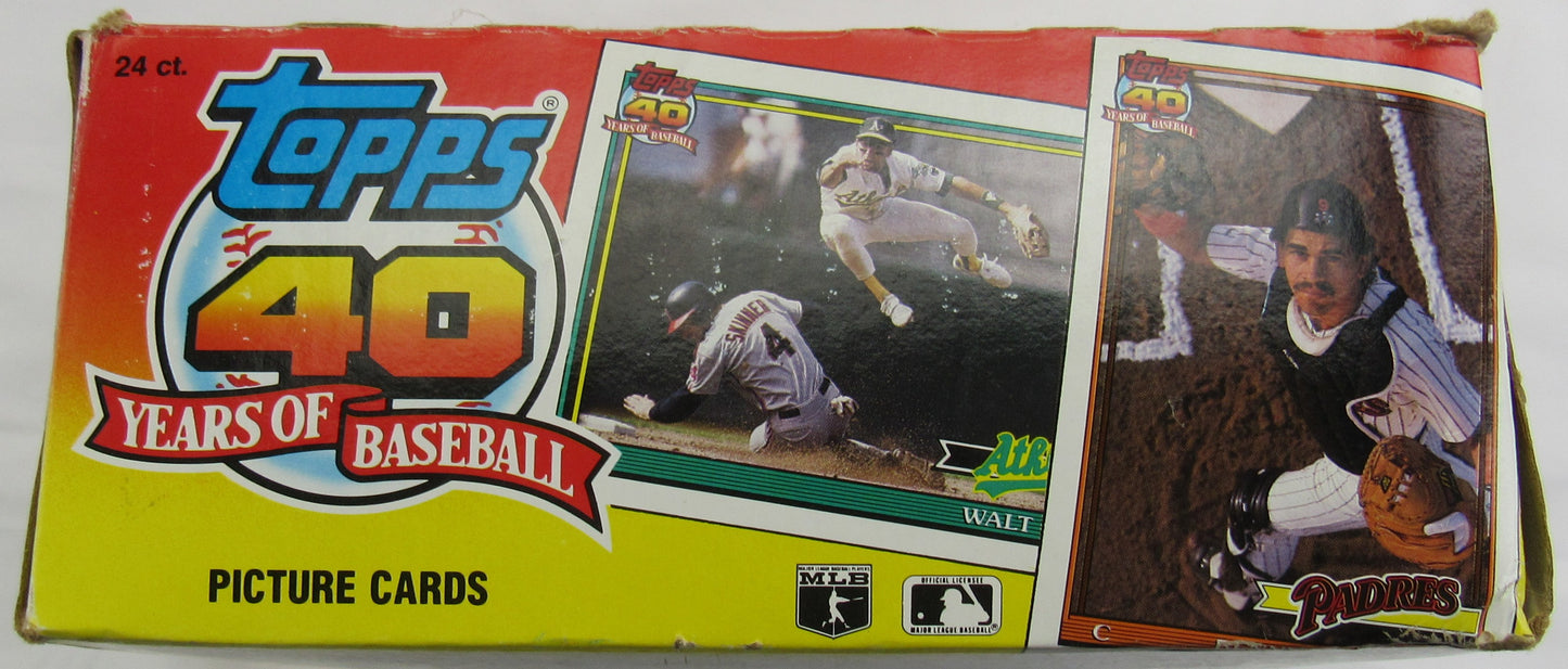 1991 Topps Baseball Wax Box Rack Box 24ct