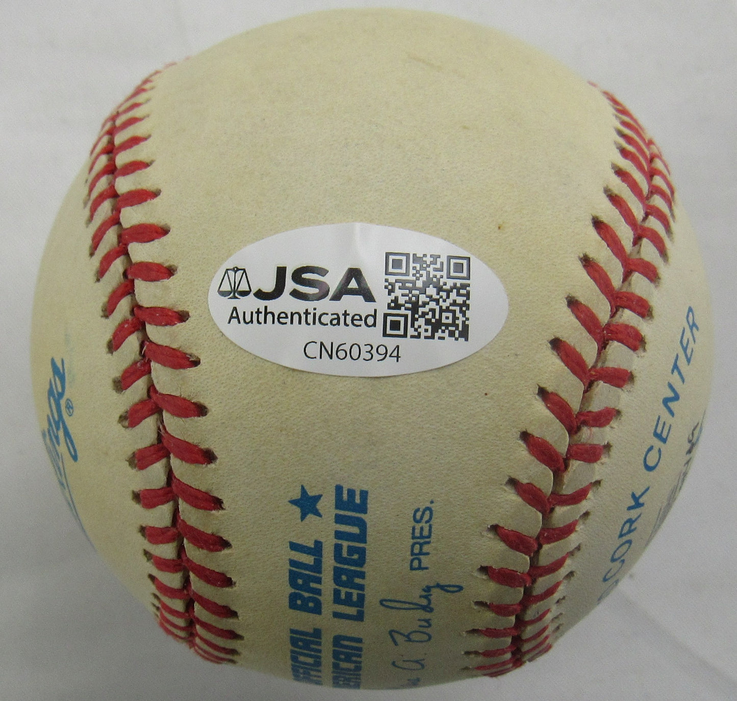 Bob Feller Signed Rawlings Baseball JSA CN60394