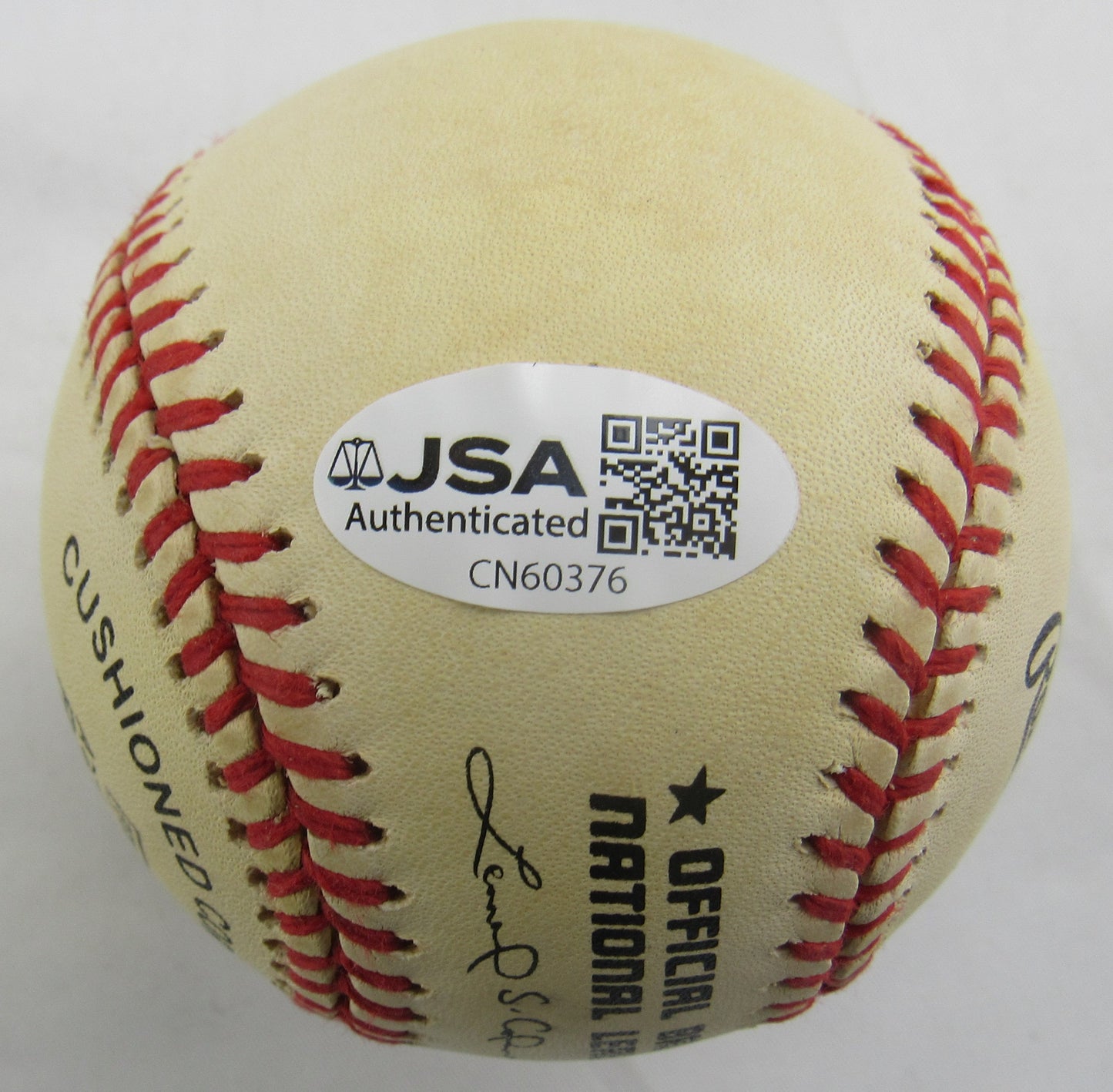 Enos Slaughter Signed Rawlings Baseball JSA CN60376