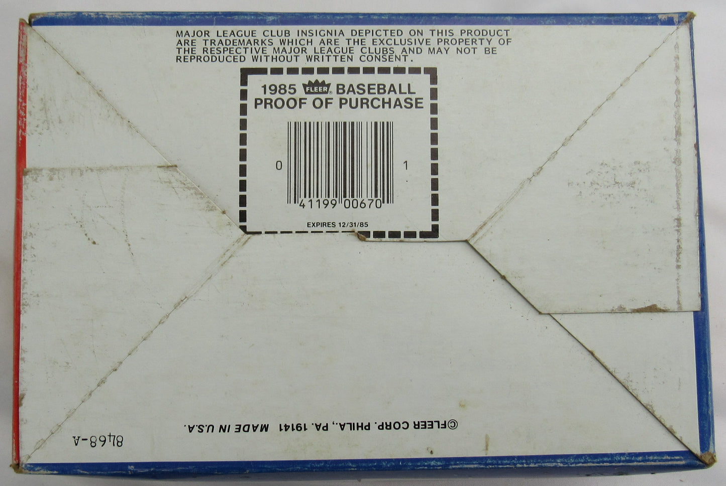 1985 Fleer Baseball Star Stickers Box Unopened Packs Tons of Stars &Rare