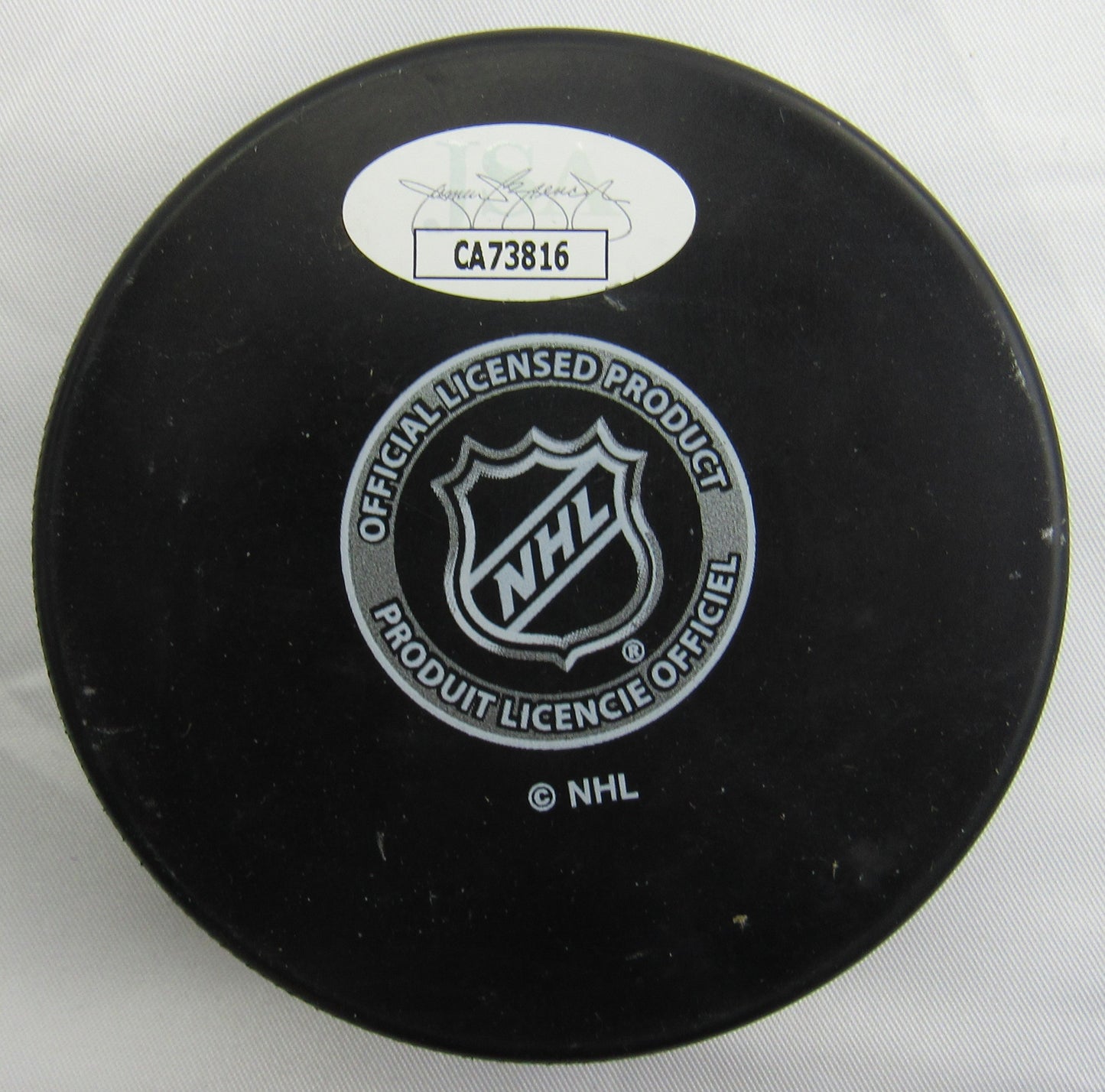 Brett Hull Signed Auto Autograph Blues Logo Hockey Puck w/ Insc JSA CA73816