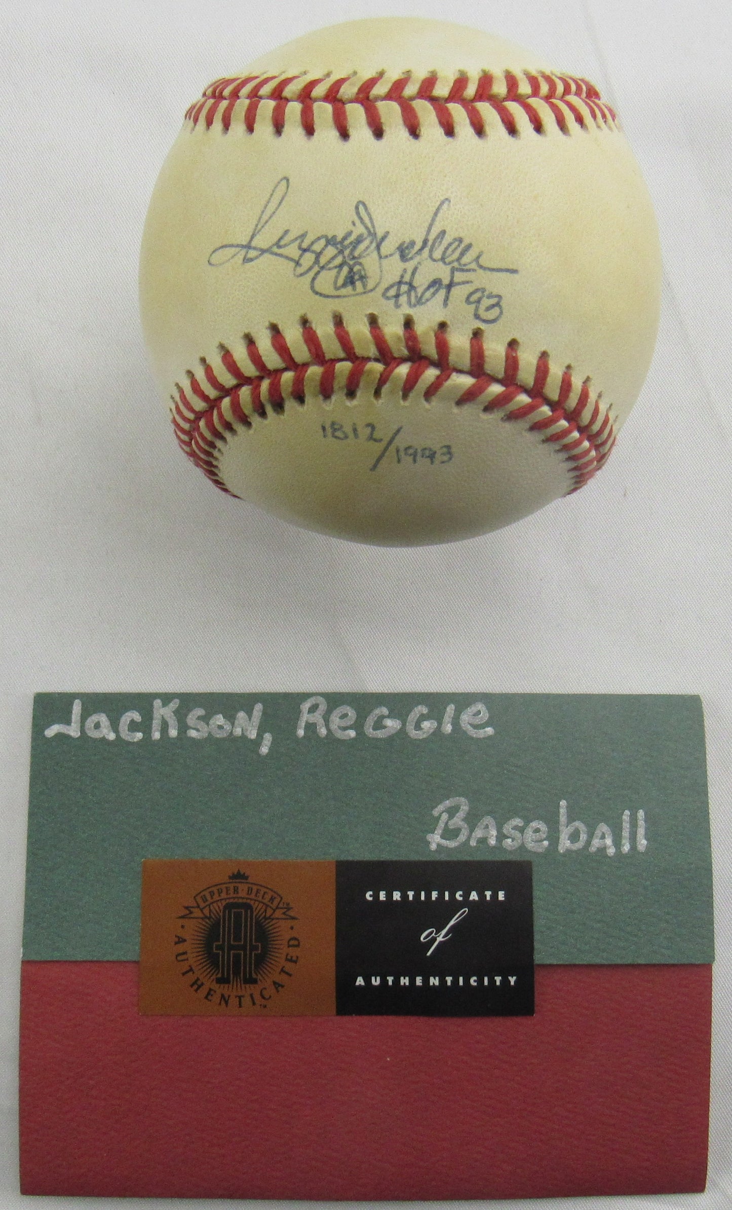 Reggie Jackson Signed Auto Rawlings Baseball UDA COA