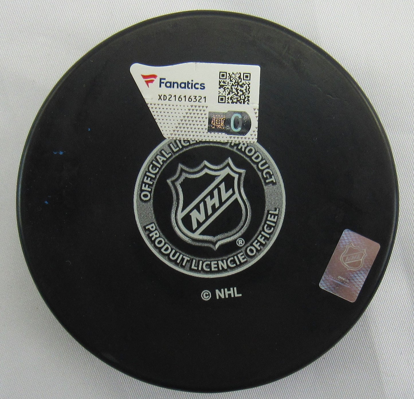 Henrik Lundqvist Signed Auto Autograph Rangers Logo Hockey Puck Fanatics Hologram