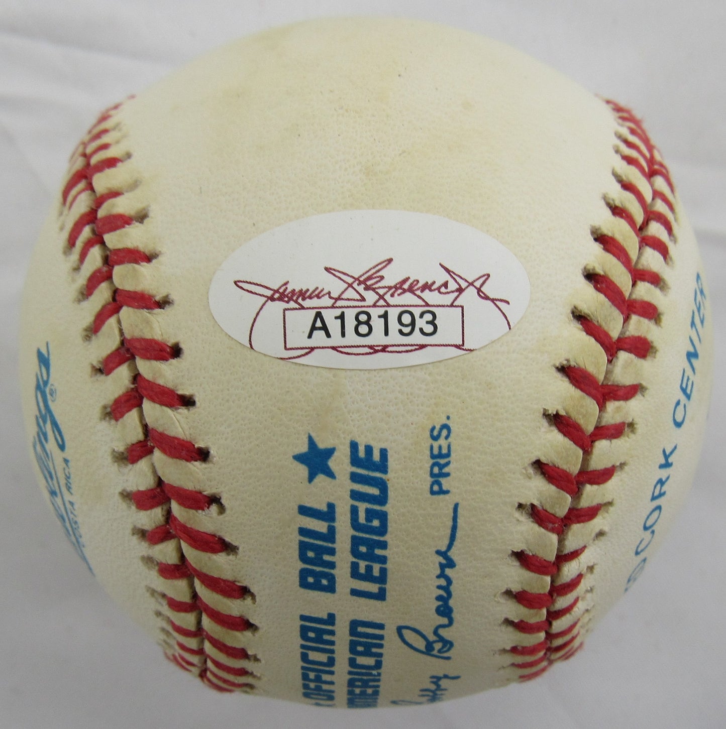 Al Barlick Signed Rawlings Baseball JSA A18193