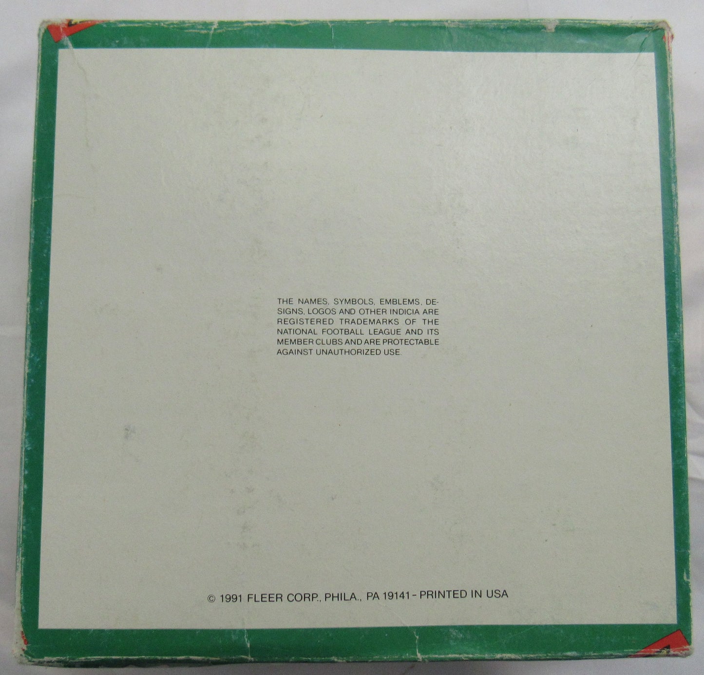 1991 Fleer Football Jumbo Wax Box