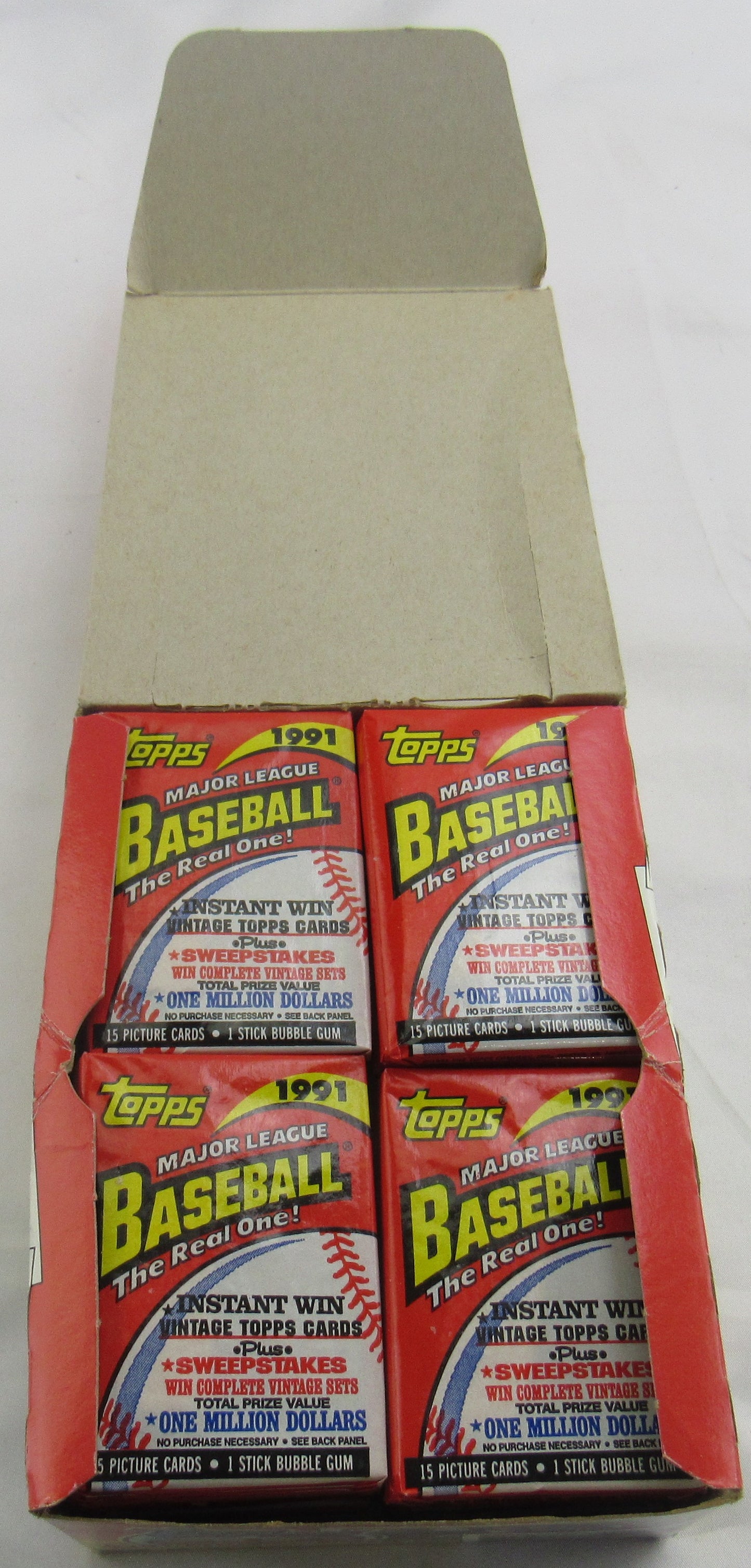 1991 Topps Baseball Wax Box 35/36 Packs