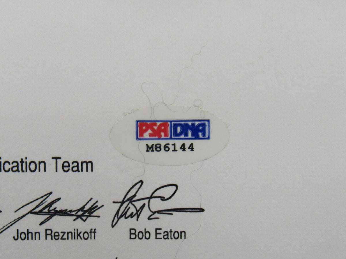 Walter Johnson Sam Rice Clark Griffith Signed Auto Baseball PSA/DNA LOA M86144