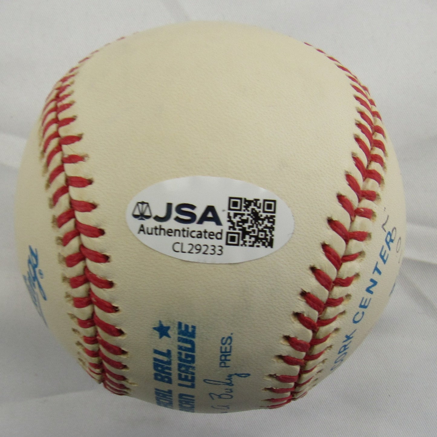 Jim Catfish Hunter Signed Rawlings Baseball JSA CL29233 w/HOF 1987