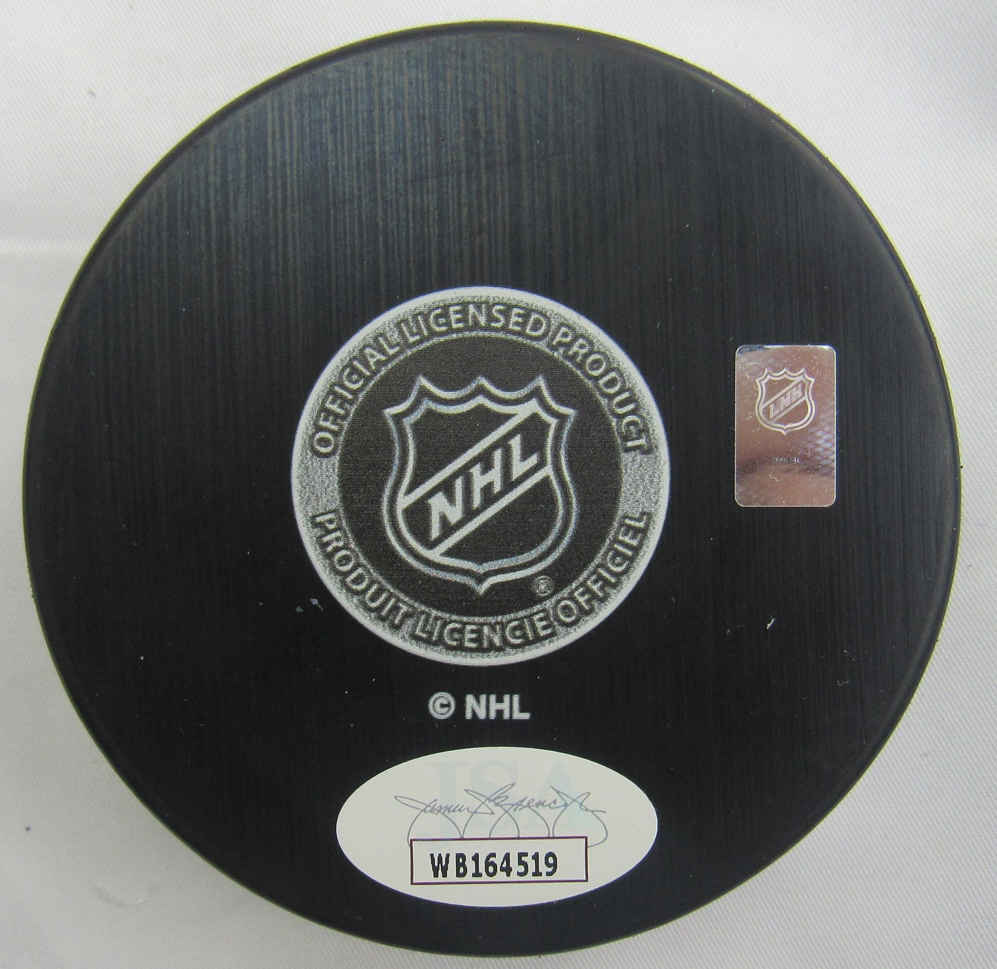 Mike Richter Signed Auto Rangers Puck w/ Insc JSA WB164519