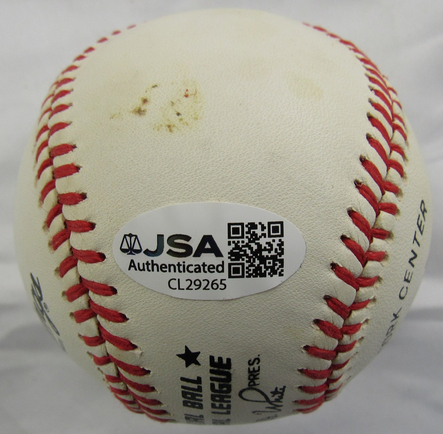 Ernie Banks Signed Rawlings Baseball JSA CL29265