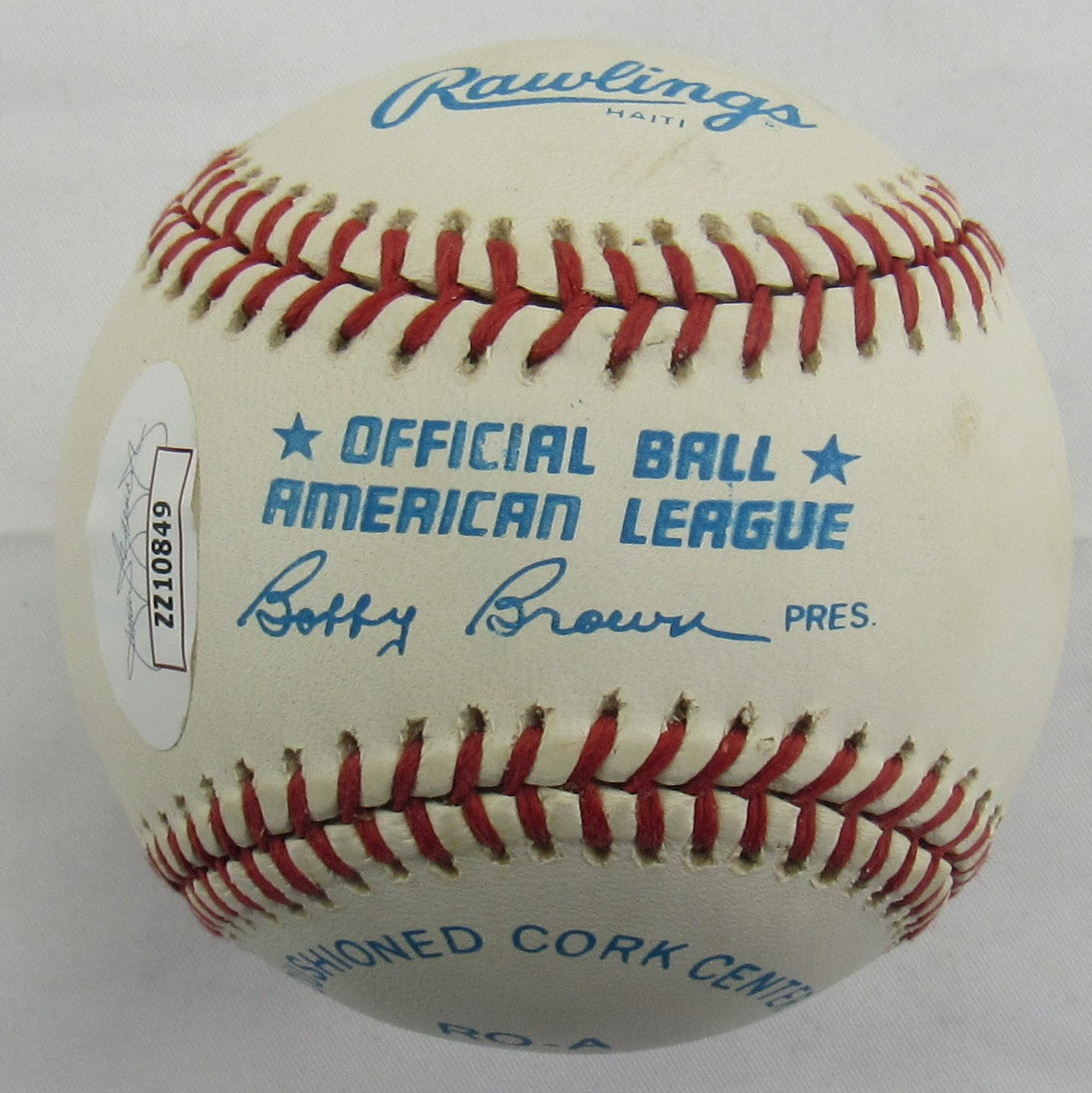 James Augustus Hunter Signed Auto Rawlings Baseball JSA LOA ZZ10849