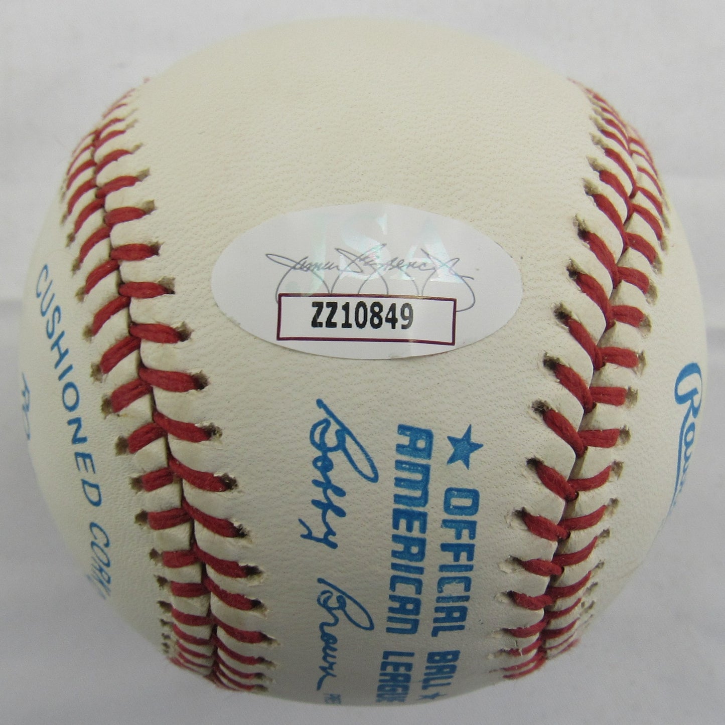 James Augustus Hunter Signed Auto Rawlings Baseball JSA LOA ZZ10849