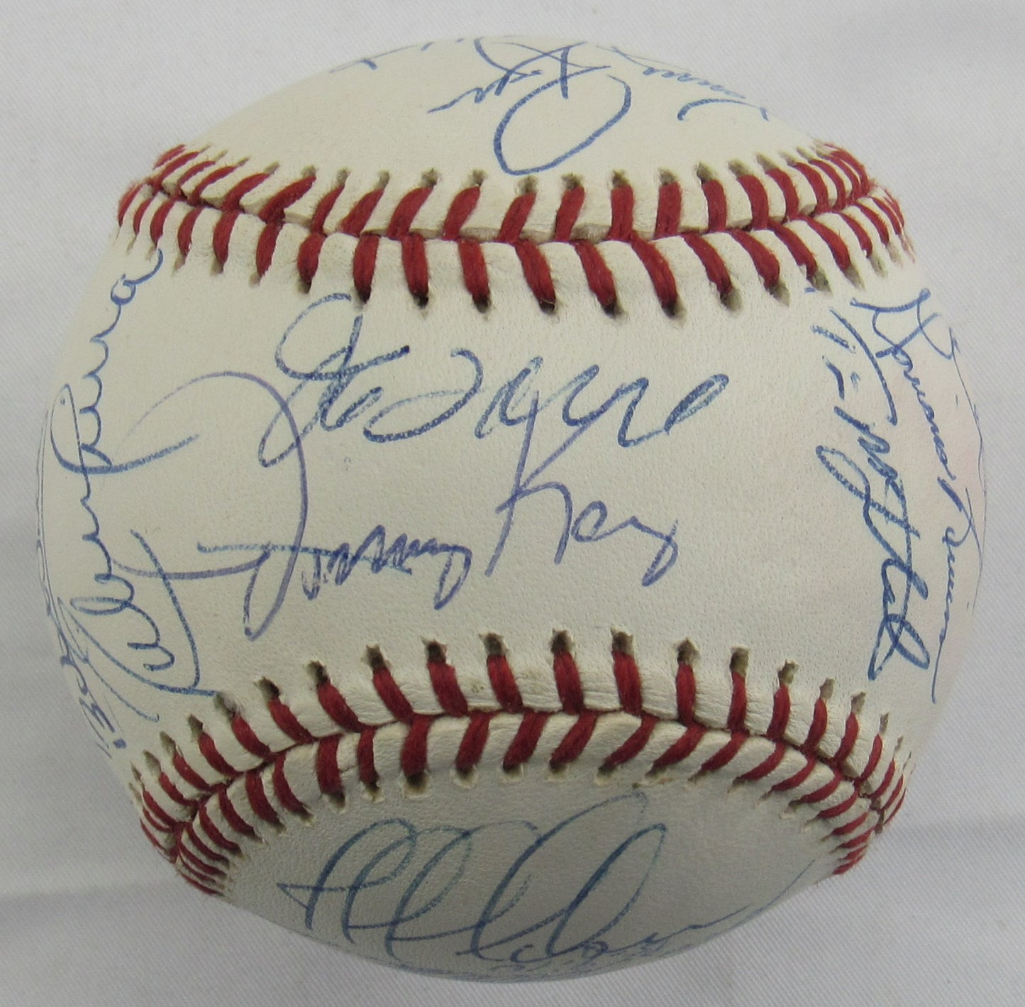 1996 World Series Yankees Derek Jeter +More Signed Auto Rawlings Baseball JSA LOA ZZ35548