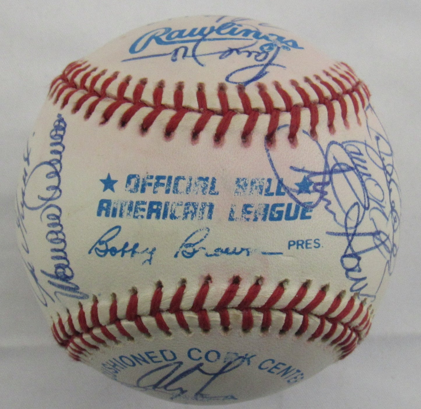 1996 World Series Yankees Derek Jeter +More Signed Auto Rawlings Baseball JSA LOA ZZ35548