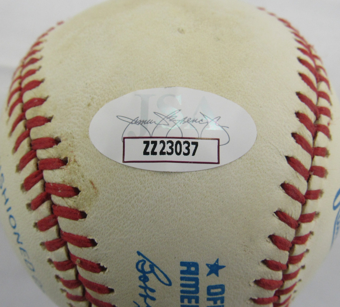 Ken Griffey Jr Ken Griffey Sr Signed Auto Rawlings Baseball JSA LOA ZZ23037