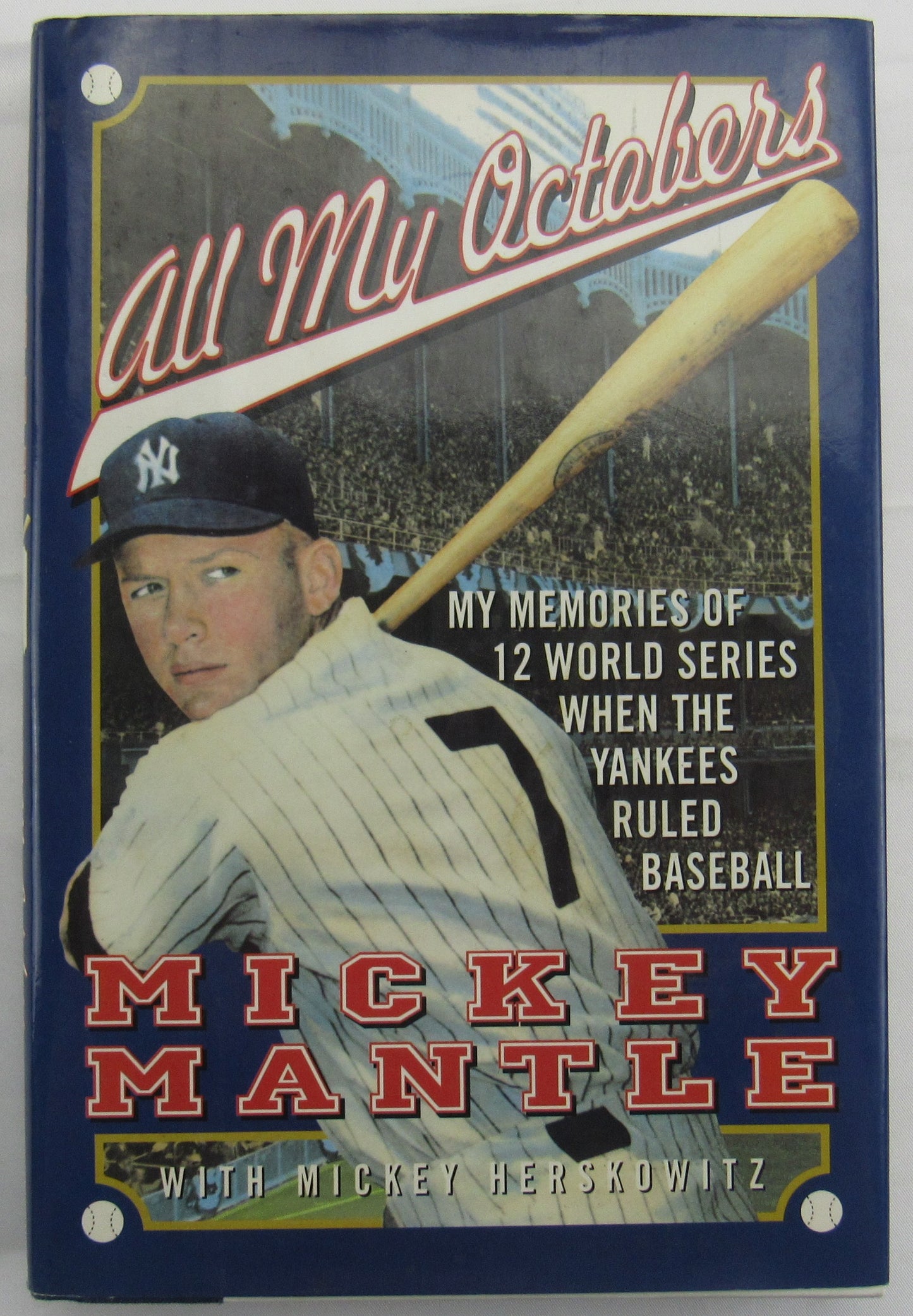 Mickey Mantle Signed Auto Hard Cover Book JSA LOA X19878