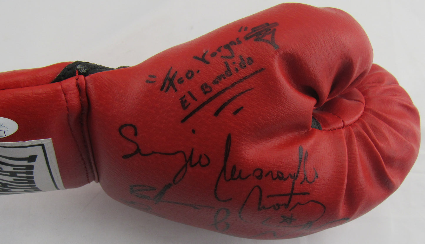 Boxing Legends Signed Auto Autograph Everlast Boxing Glove JSA LOA ZZ23040