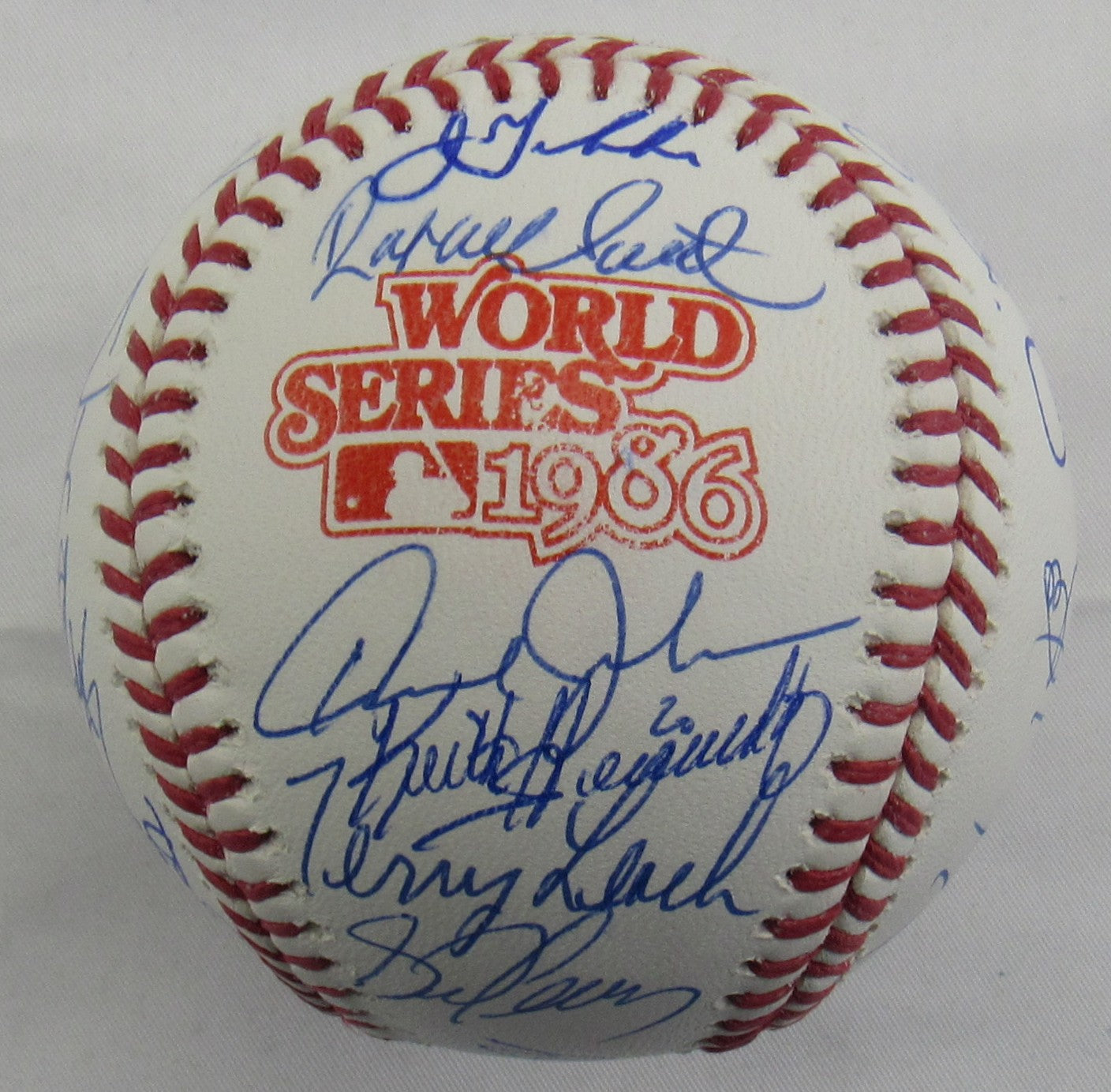 1986 Mets World Series Signed Auto Rawlings Baseball JSA LOA