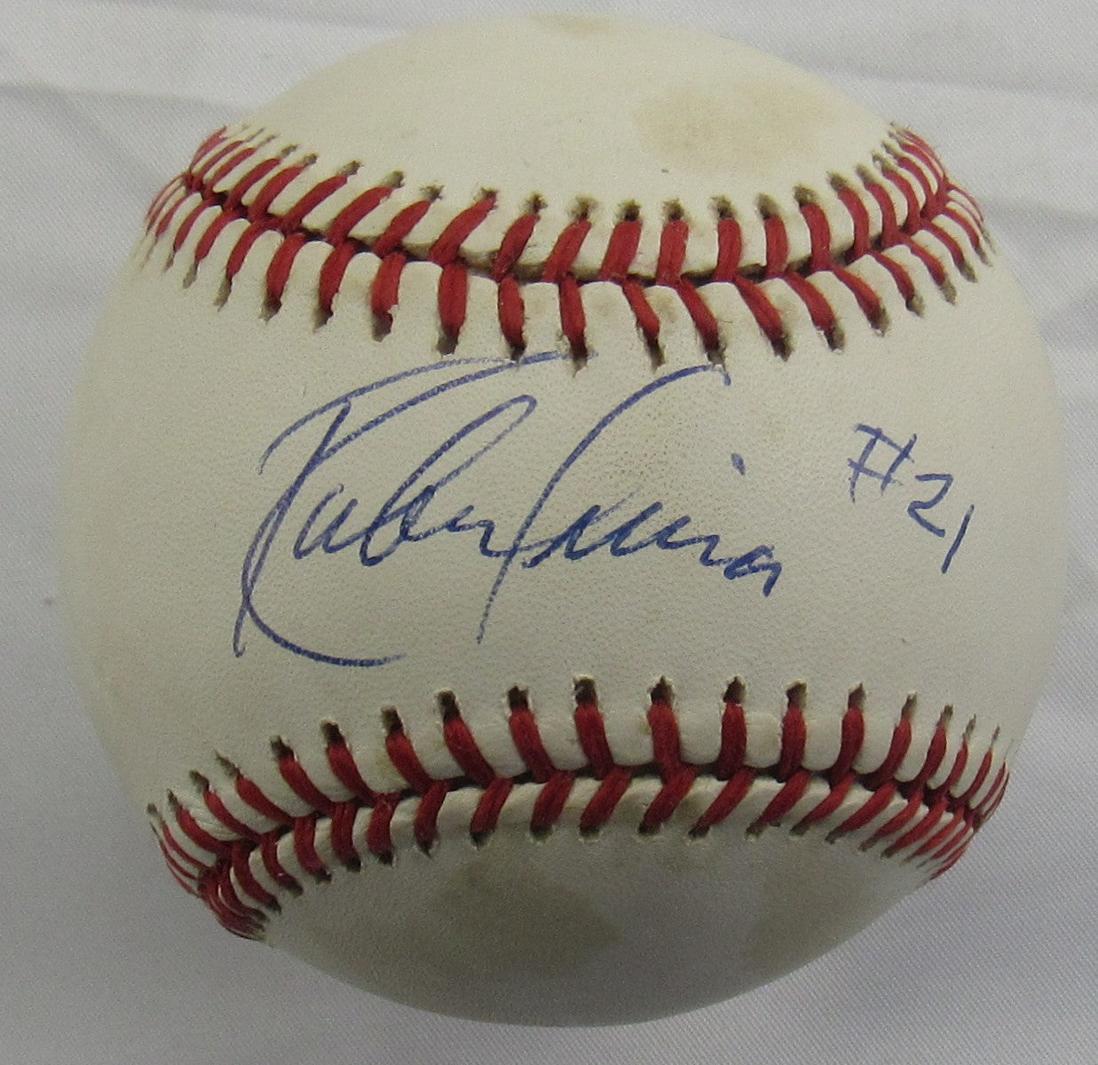 Ruben Sierra Signed Auto Rawlings Baseball B160
