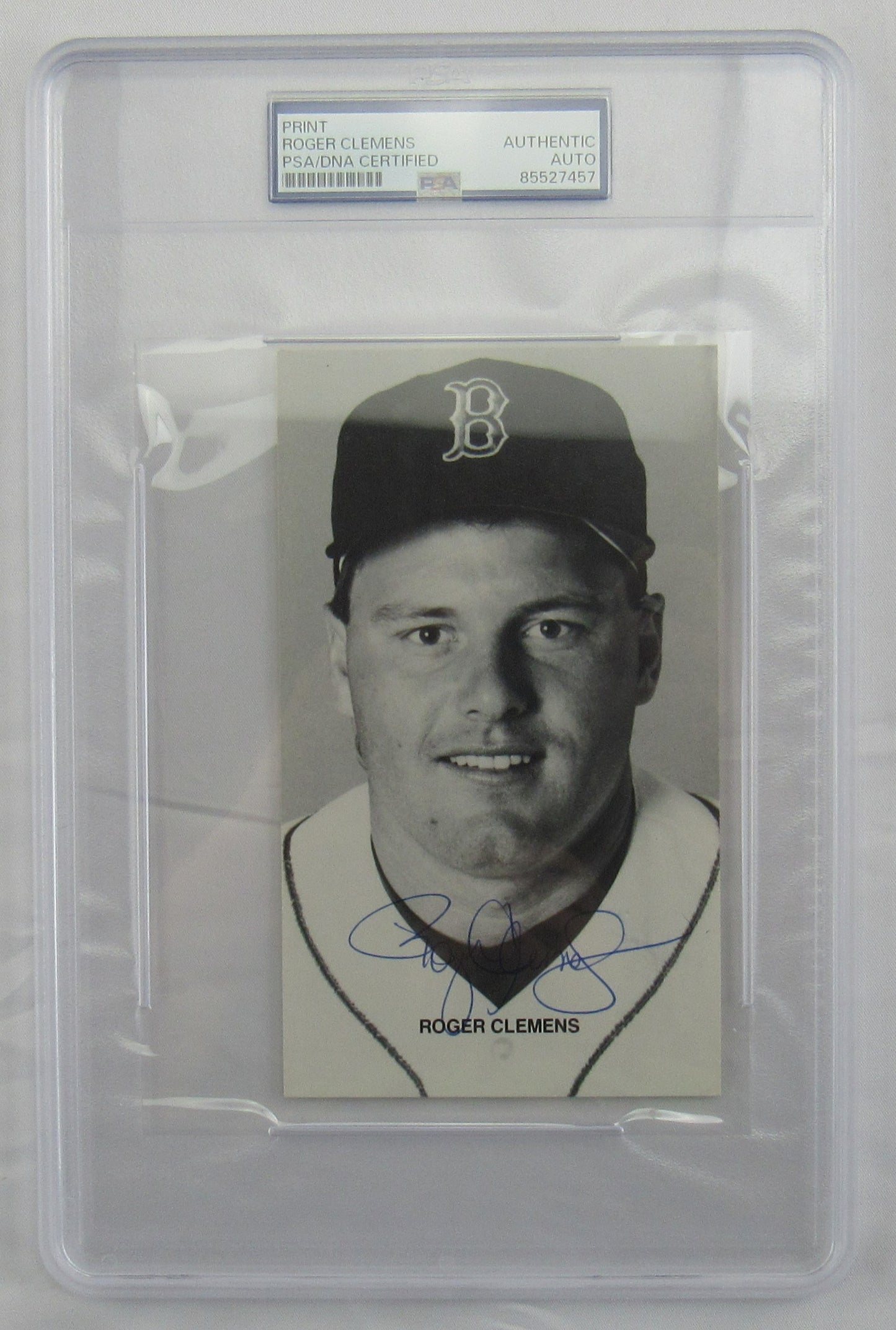 Roger Clemens Signed Encapsulated Print PSA/DNA