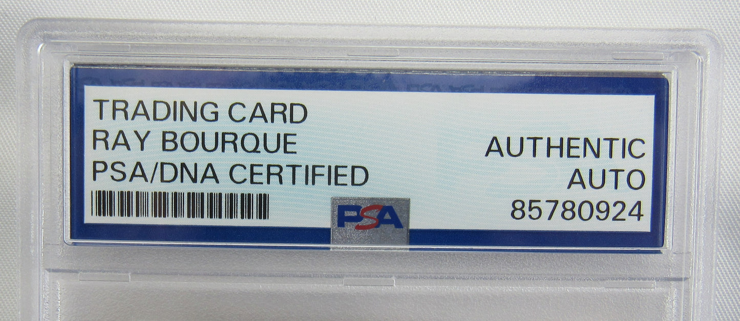 1983 O-Pee-Chee Ray Bourque Signed Auto PSA/DNA Encapsulated Hockey Card