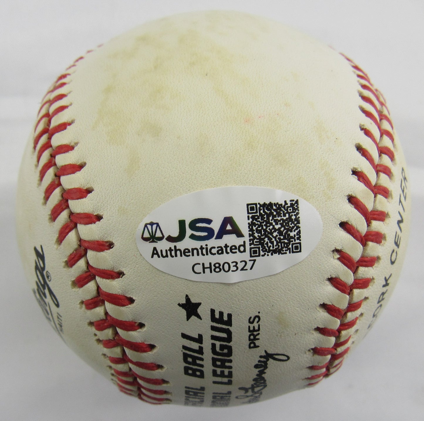 Warren Spahn Signed Auto Rawlings Baseball JSA CH80327