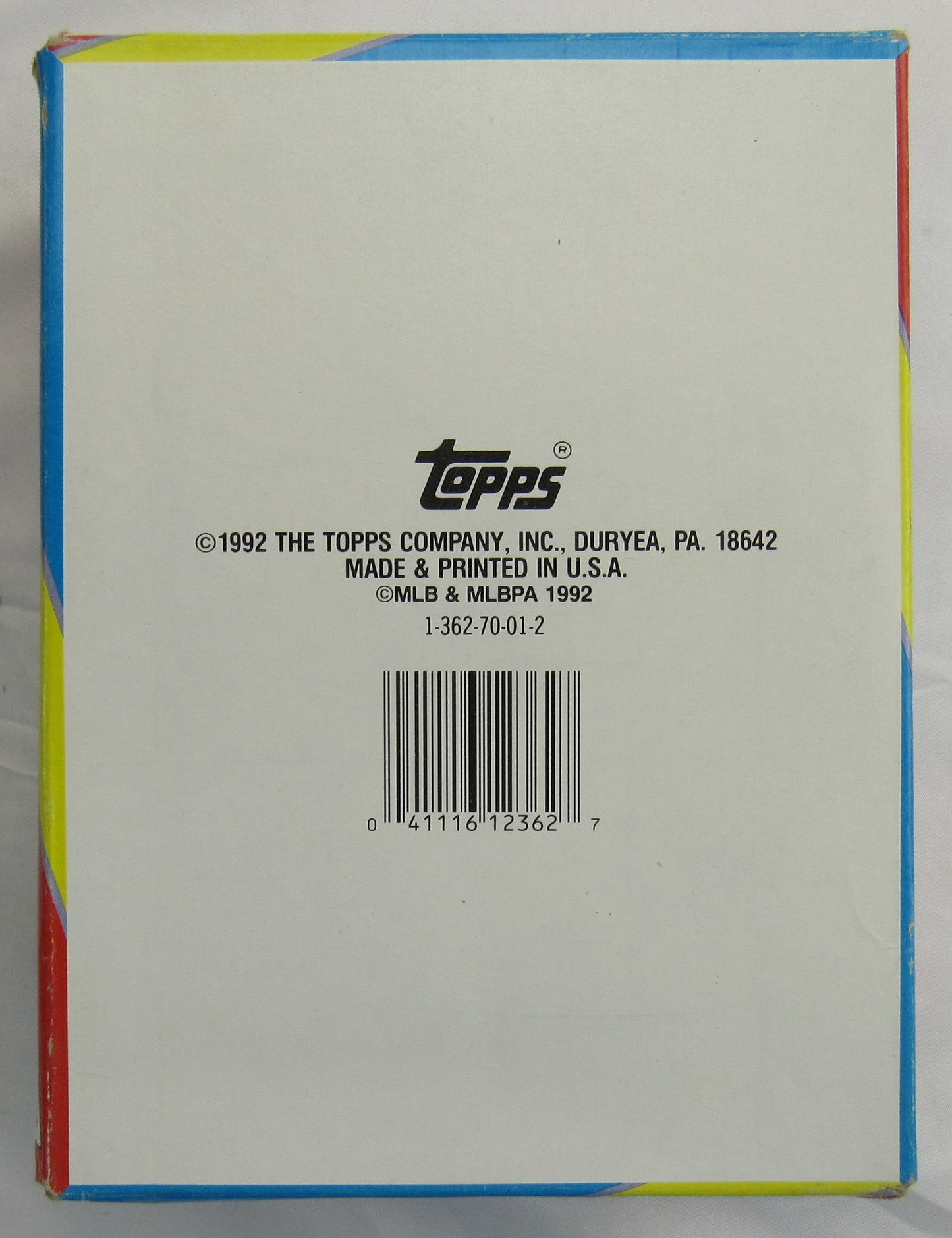 1992 Topps Baseball Wax Box - 36ct