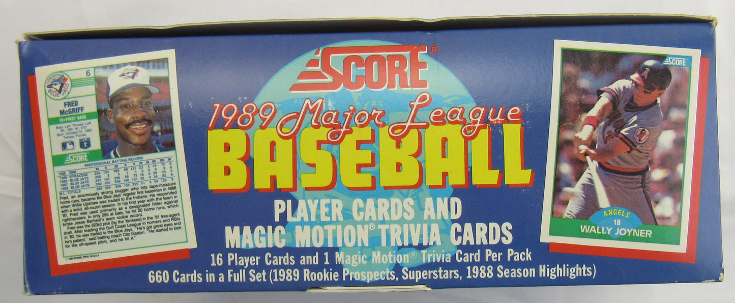 1989 Score Baseball Wax Box - 36ct