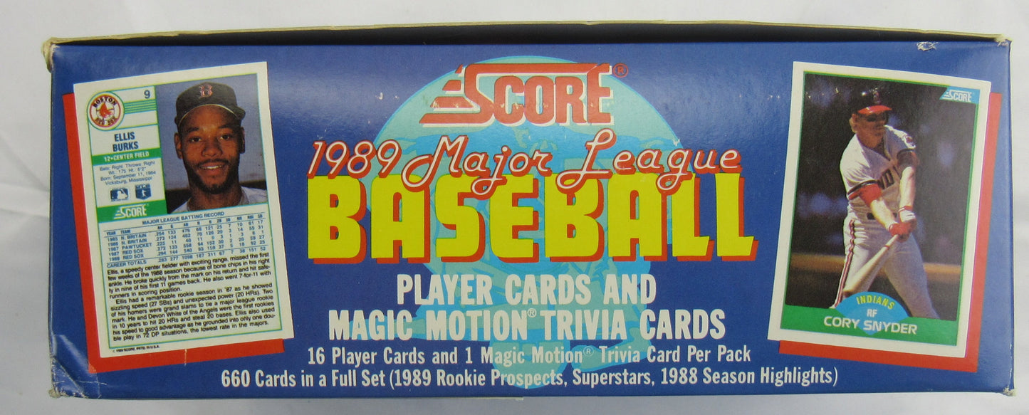 1989 Score Baseball Wax Box - 36ct