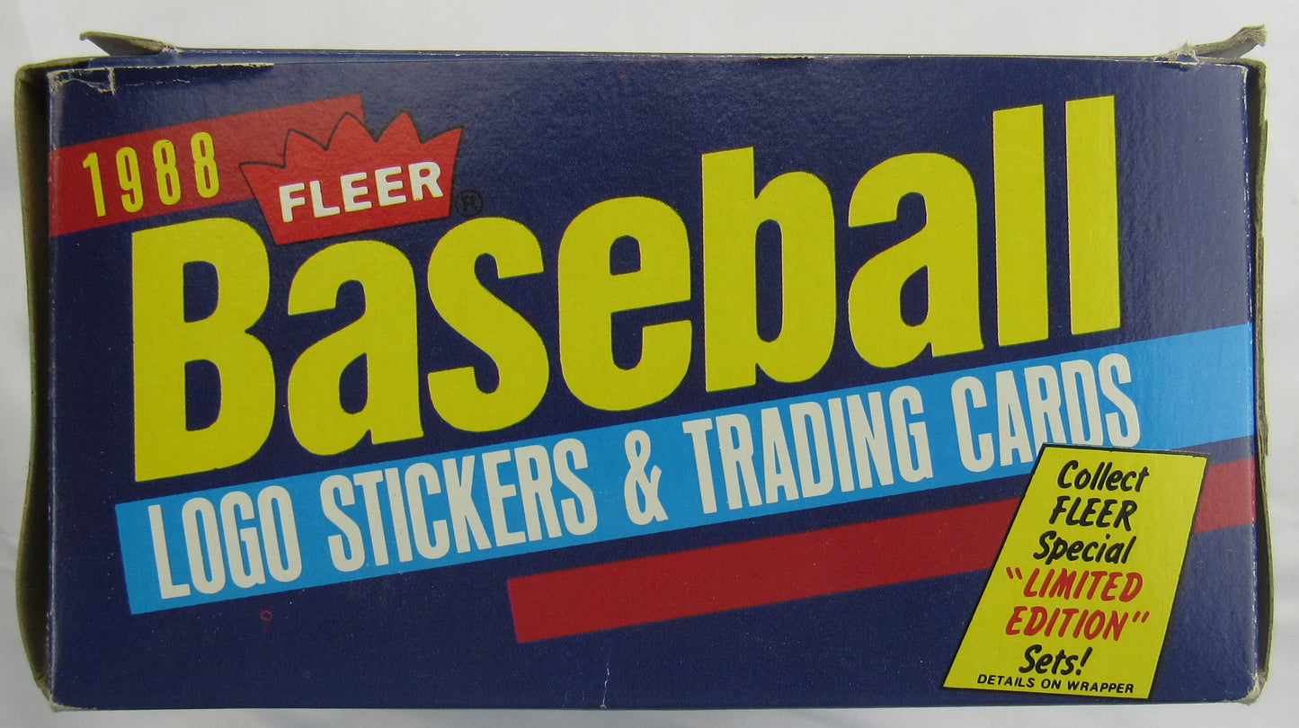 1988 Fleer Baseball Wax Box 36 ct