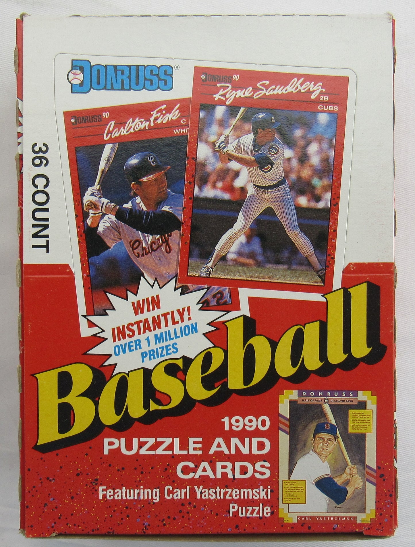 1990 Donruss Baseball Wax Box - 36ct - Juan Gonzalez RC