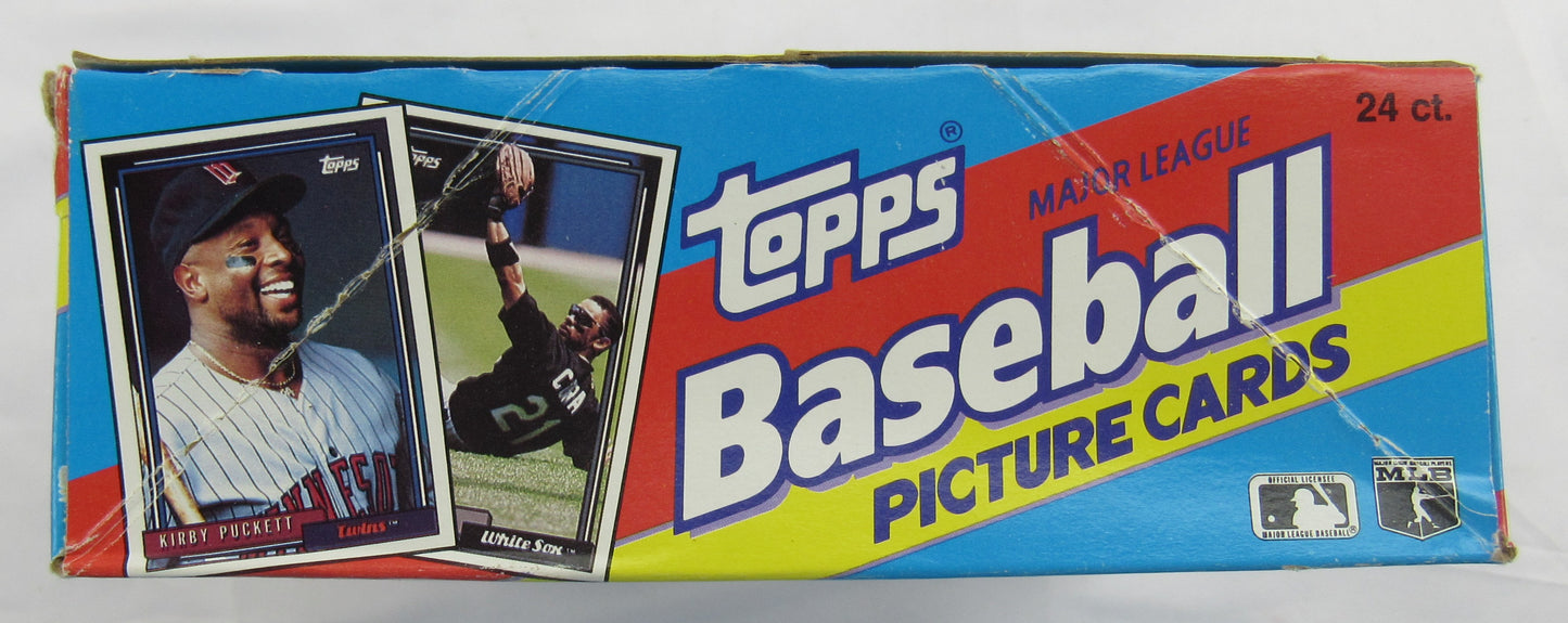 1992 Topps Baseball Cello Box / 24ct