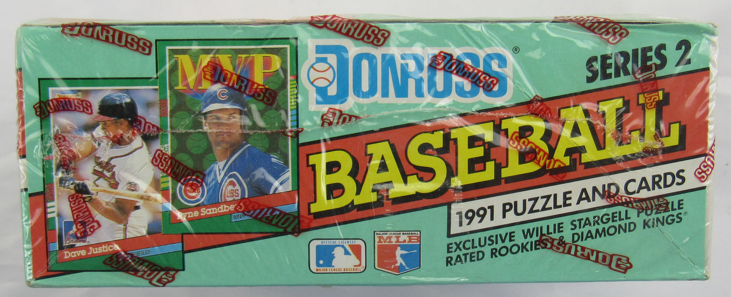 1991 Donruss Baseball Wax Box - 36 ct