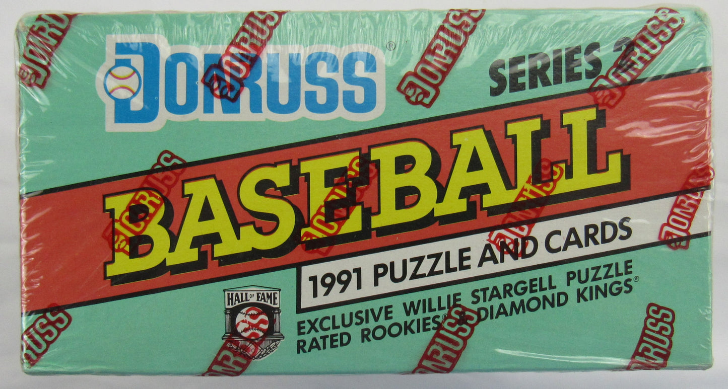 1991 Donruss Baseball Wax Box - 36 ct