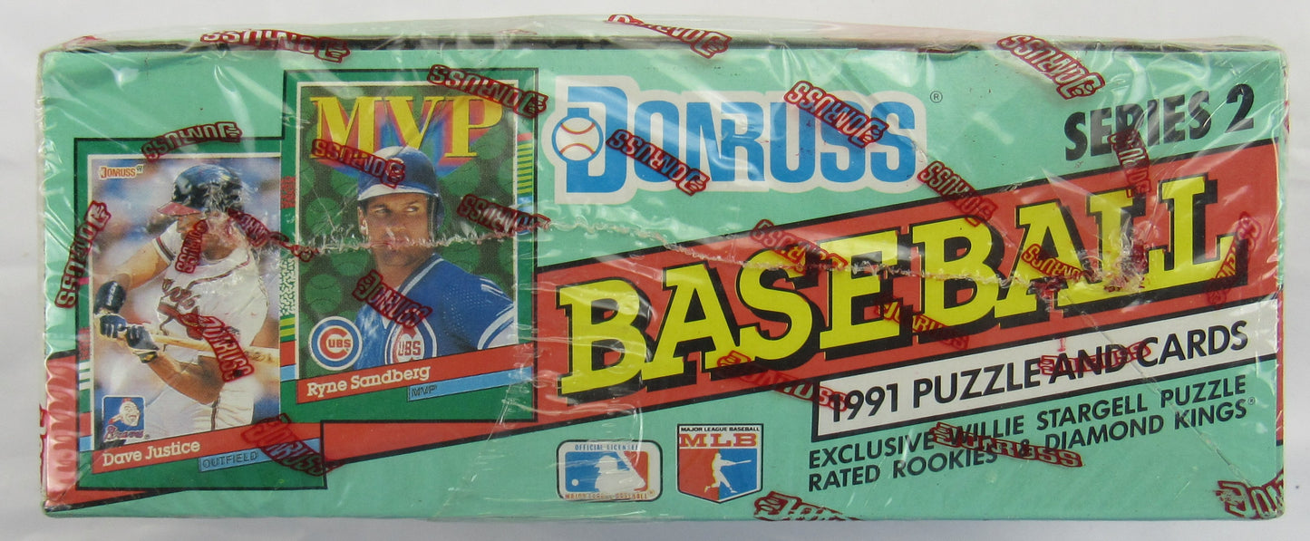 1991 Donruss Baseball Wax Box - 36 ct
