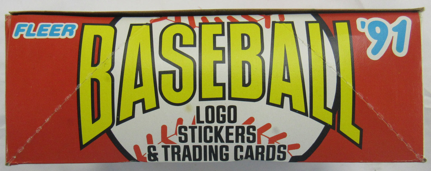 1991 Fleer Baseball Wax Box - 36 ct
