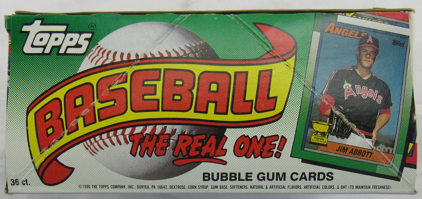 1990 Topps Baseball Wax Box - 36 CT