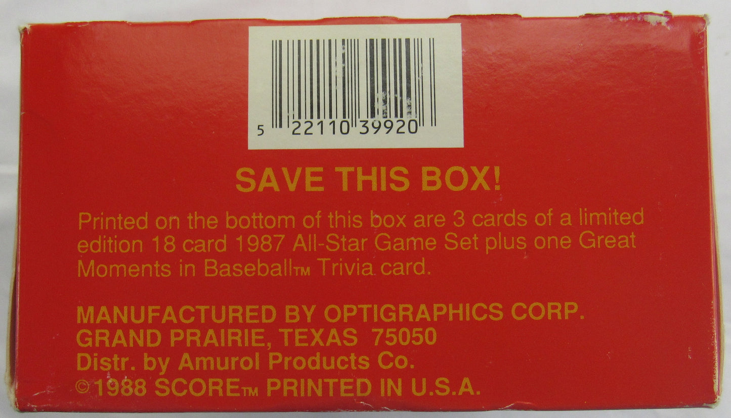 1988 Score Baseball Wax Box - 36ct
