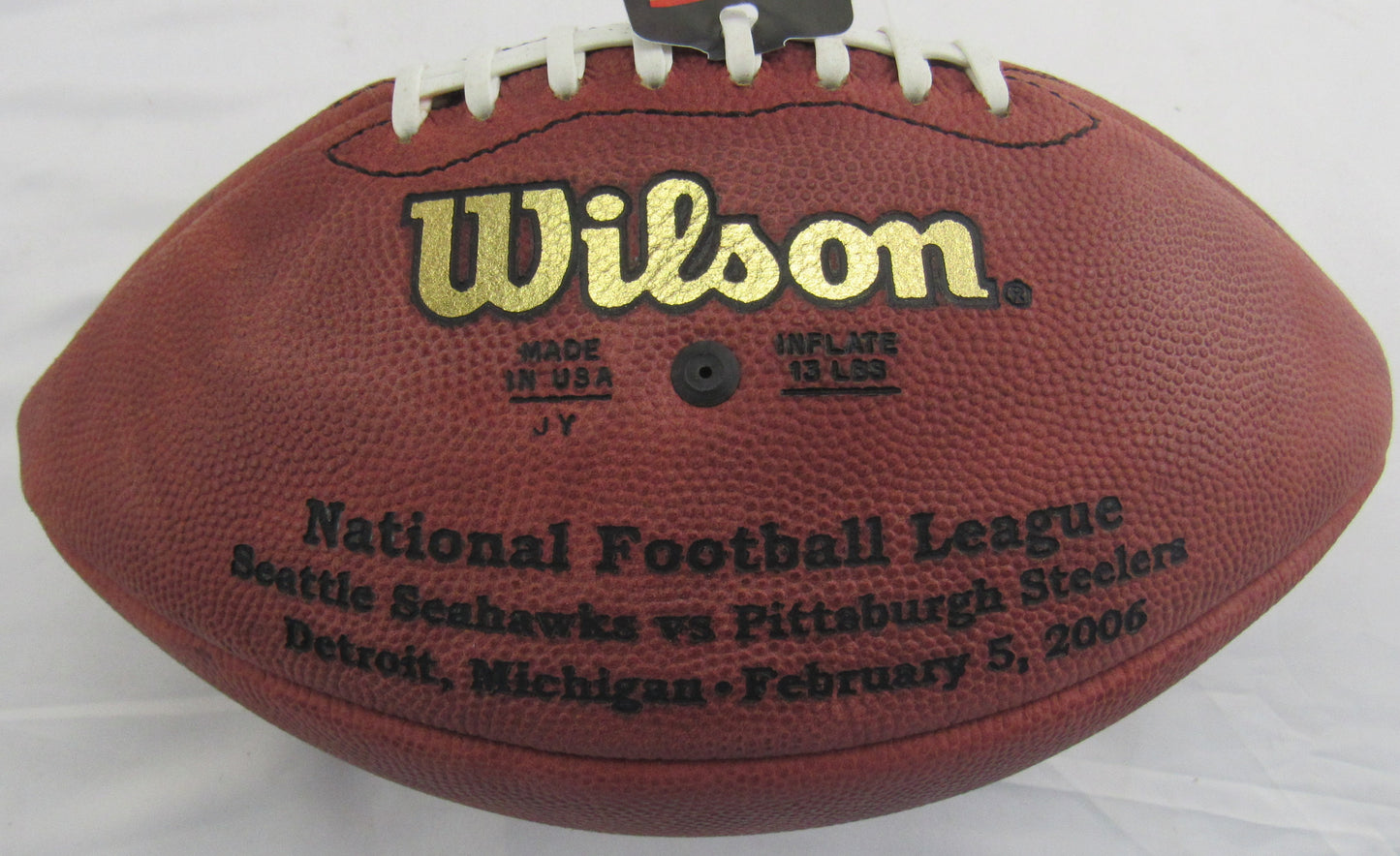 Ben Roethlisberger Signed Auto Wilson Football Mounted Memories Hologram