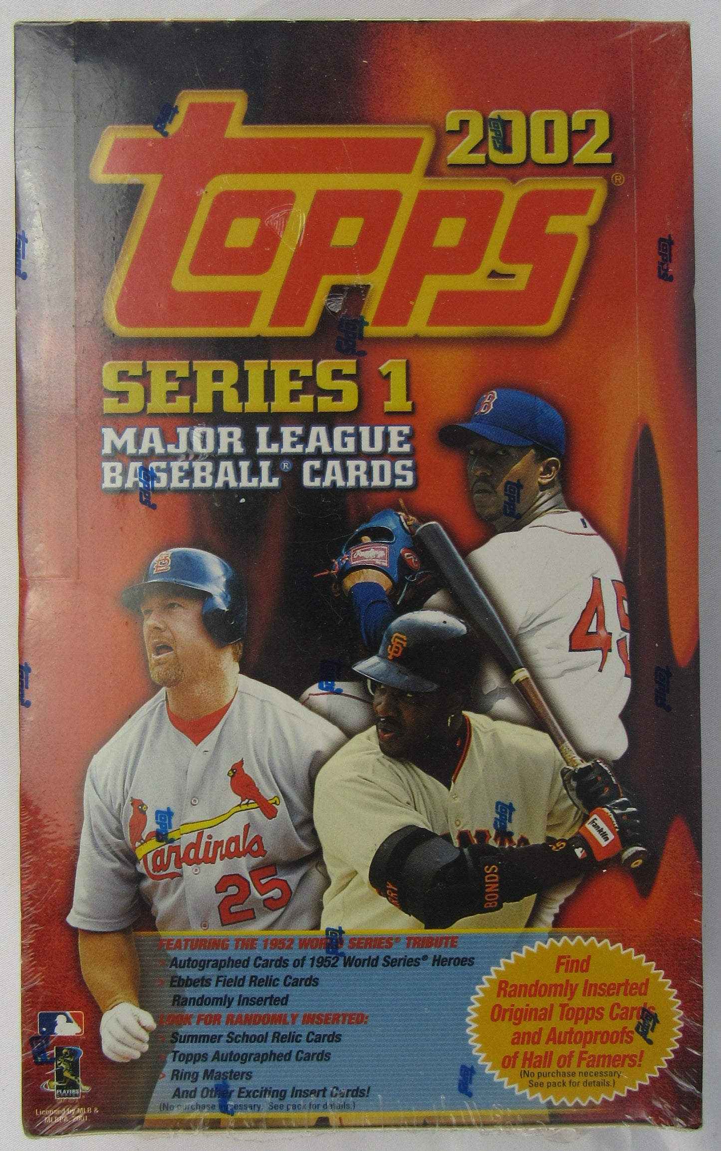 2002 Topps Baseball Wax Box Series 1