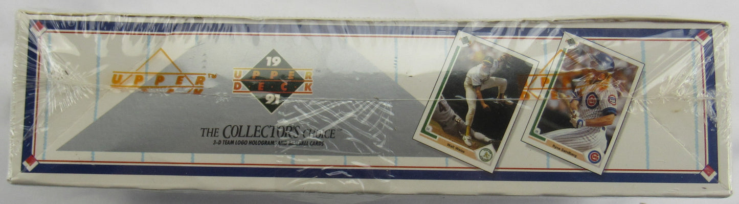 1991 Upper Deck Baseball Wax Box - Nolan Ryan Autograph / Michael Jordan SP