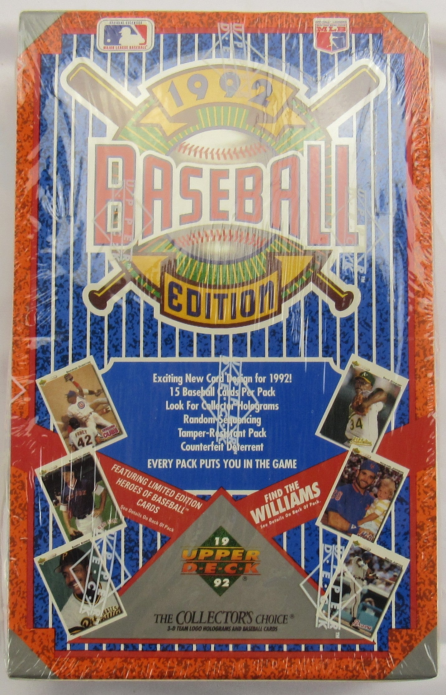1992 Upper Deck Baseball Wax Box - Ted Williams Autograph
