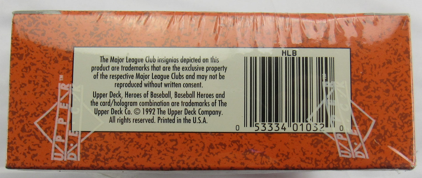 1992 Upper Deck Baseball Wax Box - Ted Williams Autograph